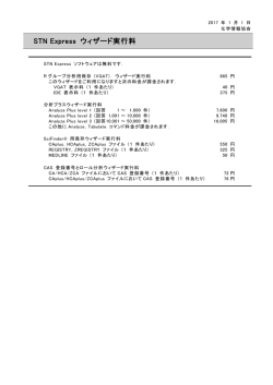 STN Express ウィザード実行料