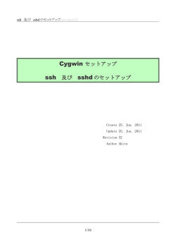 Cygwin セットアップ