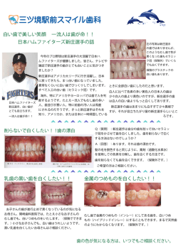 白い歯で美しい笑顔 一流人は歯が命！！ 日本ハムファイターズ新庄