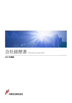 2015 年度版 - 中部互光株式会社