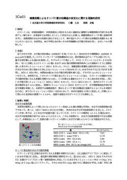 補償溶質によるタンパク質水和構造の安定化に関する理論的研究