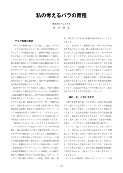 私の考えるバラの育種