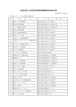 会員名簿 （熊本）（PDF：78KB）
