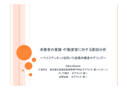 消費者の意識・行動変容に対する要因分析