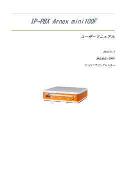 Arnex mini100F ユーザマニュアル