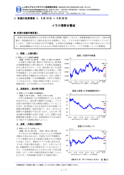 来週の投資環境 - しんきんアセットマネジメント投信