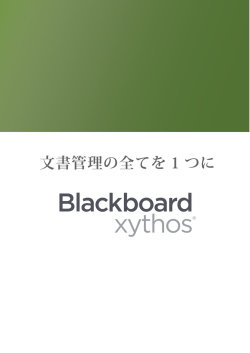 Xythos製品パンフレット(PDF形式) 約4.0MB