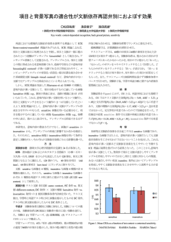 項目と背景写真の適合性が文脈依存再認弁別におよぼす効果