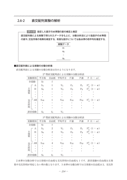 2.6-2 直交配列実験の解析