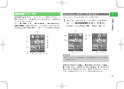 機能の呼び出しかた