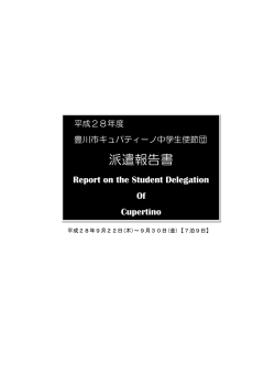 派遣報告書