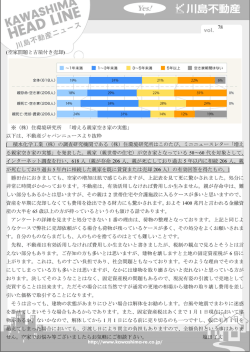 78 (空家問題と古屋付き売却) ※（株）住環境研究所 「増える親家空き家