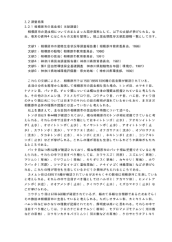 調査結果 - 相模原市立環境情報センター