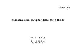 業務実績報告書