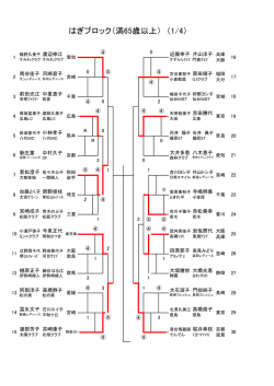 はぎブロック（満65歳以上） （1/4）