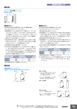 操作編 光電センサ 形E3C 形E3Z