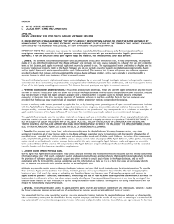 ENGLISH A. APPLE LICENSE AGREEMENT B. GOOGLE MAPS