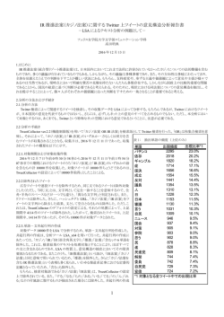IR 推進法案（カジノ法案）に関する Twitter 上ツイートの意見構造分析