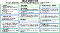 健康管理制度の概要