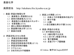 1.表面界面の物理化学2012