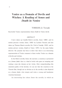 A Reading of Senso and Death in Venice