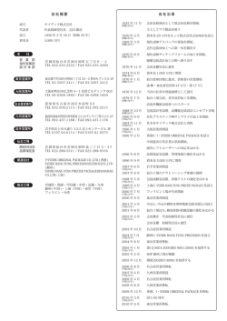 会社沿革 会社概要