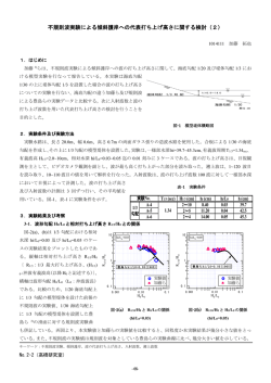 不規則波実験による傾斜護岸への代表打ち上げ高さに関する検討（2）
