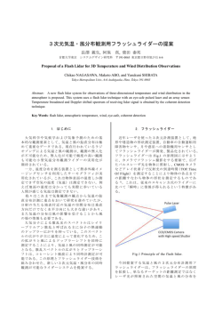 3次元気温・風分布観測用フラッシュライダーの提案
