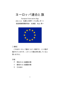 「ヨーロッパ連合と旗」 EU
