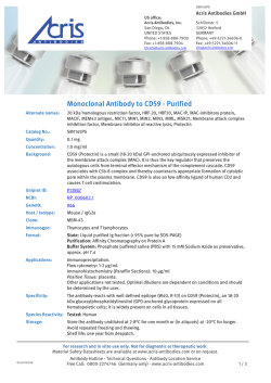 Monoclonal Antibody to CD59