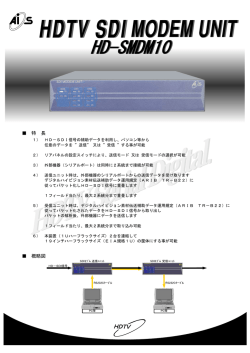 HDTV SDI MODEM UNIT