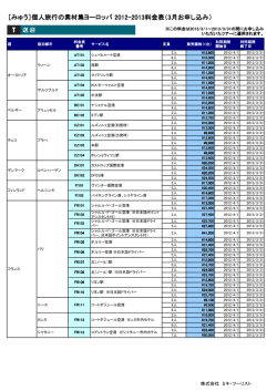 ［みゅう］個人旅行の素材集ヨーロッパ 2012