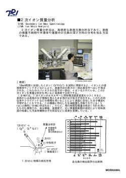 2次イオン質量分析（SIMS）