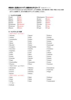 ［2］（複数形データ1 単複同形）