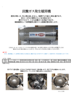炭酸ガス発生暖房機