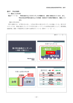 基準 7 学生支援等 - 都立産業技術高等専門学校