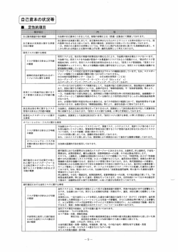自己資本の状況等