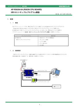 AN1508 USBホストサンプルプログラム解説