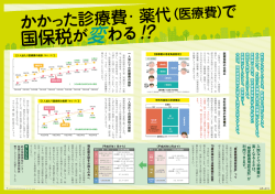 特集3 かかった医療費で国保税が変わる？