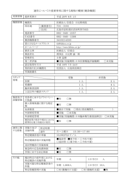 運営についての重要事項に関する規程の概要〔健診機関〕