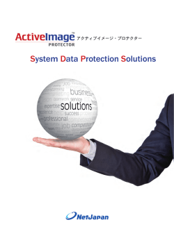 NetJapan System Data Protection Solutions / PDF