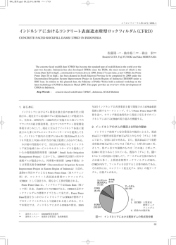 インドネシアにおけるコンクリート表面遮水壁型ロックフィルダム（CFRD）