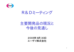 R＆Dミーティング - エーザイ株式会社