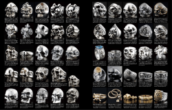【Skull Ring ⅩⅠ】 ワイルドな「スカルダグ リー」のスカルリング