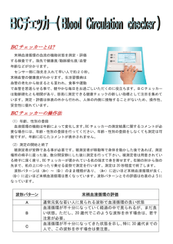 BC チェッカーとは? BC チェッカーの操作法