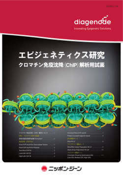 ChIP関連Diagenode社製品 日本語版パンフレット（PDF