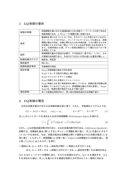 第2章 LQ制御 - 豊橋技術科学大学 機械工学系 システム制御研究室