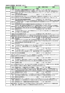 柏崎市立図書館 教材目録（16ミリ）