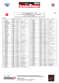 2009 QTEL FIM世界耐久選手権シリーズ第4戦 "コカ・コーラ ゼロ"鈴鹿8