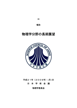 物理学分野の長期展望 物理学分野の長期展望
